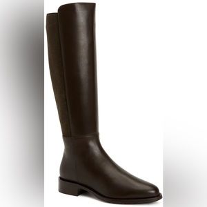 Aquatalia Naleigh Weatherproof Knee-High Suede Boot in Espresso